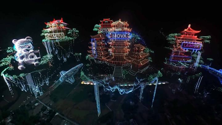 吉尼斯世界纪录 · 无人机灯光秀 画面